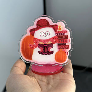 Venta al por mayor personalizado doble cara impresa claro lindo Anime holográfico acrílico soporte con borla - Product Image 3