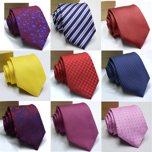 <span class=keywords><strong>Cravate</strong></span> <span class=keywords><strong>classique</strong></span> pour hommes, de 8cm, simple et à la mode, avec impression à rayures solides, pour tenue de mariage, accessoire cadeau - Product Image 4