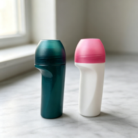 Flacon applicateur à bille roulante de 50 ml, nouveau format, en plastique, pour déodorant anti-transpirant, parfum, huile essentielle