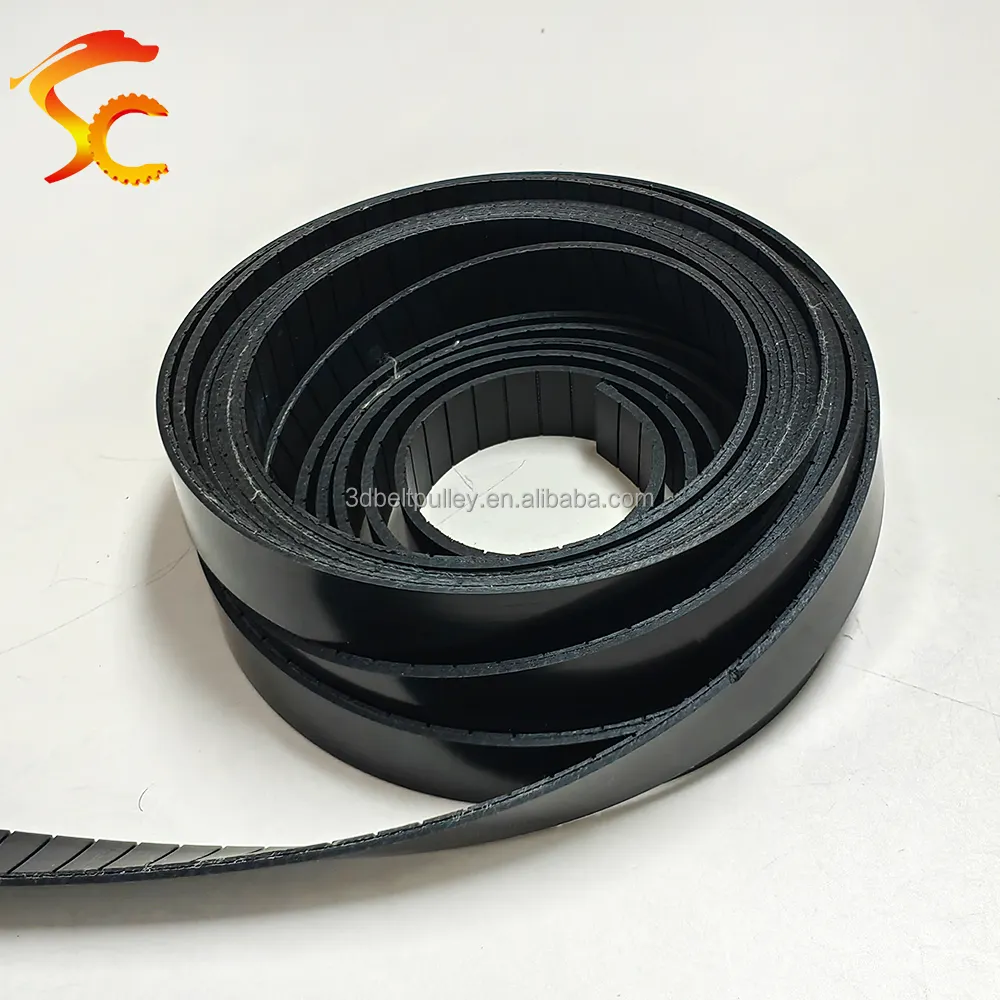 SC/ONEFIRE PU material kevilar o cable de acero negro blanco ancho 20mm 25mm 30mm P1 P2 P3 P4 cinturón plano P3 25MM para máquinas de gimnasio