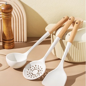 <b>Silicone</b> Cooking Utensil Set 5 Pieces Heat Resistant Food Grade Kitchen <b>Tools</b> For Nonstick Pans - Product Image 3