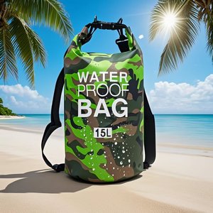 Bolsa Impermeable de 30L, Camuflaje, para Actividades al Aire Libre, Natación, Almacenamiento, Plegable, Mochila de PVC - Product Image 3