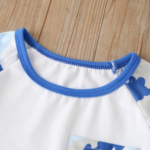 Conjunto de ropa de camuflaje para bebé, conjunto de dos piezas elástico de estilo coreano para niño y niña, camiseta y pantalones cortos de verano para niños - Product Image 3