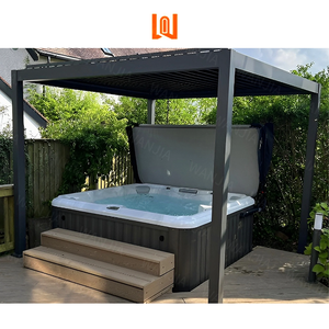 Elegante Binnenplaats Aluminium Pergola Zonnescherm Waterdicht Duurzaam Buitenpaviljoen - Product Image 1