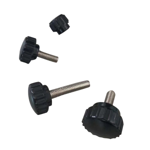 Nữ Nhựa Nylon M8 kẹp Knob bốn Thùy knobs M10 Sao Bakelite Knob đen với Bộ vít - Product Image 5