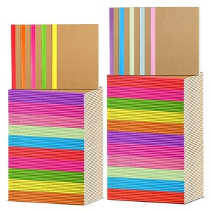 Quaderni di composizione A5 quaderni di diari colorati quaderni con copertina morbida a righe blocco note vuoto per studenti delle scuole - Product Image 2