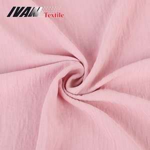 Tela lisa teñida 100% poliéster para vestido, rosa, venta al por mayor - Product Image 1
