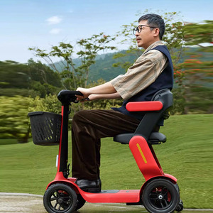 Scooter de mobilité électrique à quatre roues de transformateur de voyage pliable de nouveau style pour que les personnes âgées voyagent commodément - Product Image 3