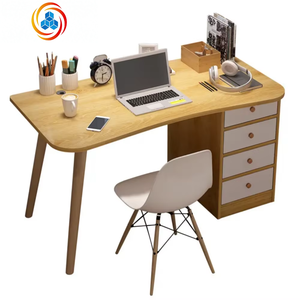 Muebles de Oficina en Casa de Madera, Escritorio de Estudio Simple y Duradero, Escritorio de Computadora Multiusos con Almacenamiento y Cajones - Product Image 4