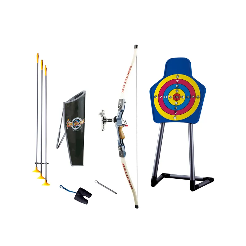 Indoor shooting target game professional bow and arrow set for kids