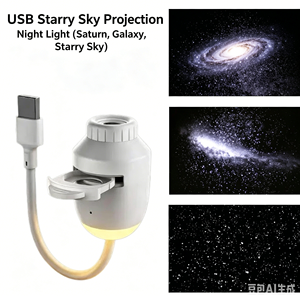 Proiettore Portatile di Stelle e Galassie, Lampada Notturna USB con Pellicola Sostituibile, <span class=keywords><strong>Cielo</strong></span> <span class=keywords><strong>Stellato</strong></span> e Saturno per Camera da Letto, Regalo per Bambini - Product Image 2