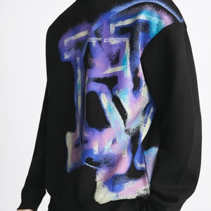 High Quality Graffiti Printed Sweatshirt Customize Round Neck Sweatshirt With Long Sleeves Tapestry Hoodie - Product Image 4
