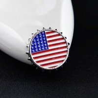 Broches souvenir drapeau américain personnalisées à bas prix, échantillonnage rapide, design gratuit, bijoux de mode pour femmes, articles cadeaux souvenirs