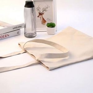 Bolsa de Compras Portátil de Lona de Algodón con Impresión de Logotipo Personalizado, Bolsas de Mano en Blanco para Publicidad y Promociones - Product Image 5