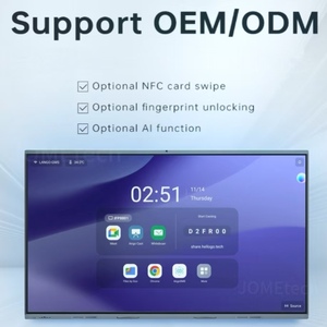 Interaktif beyaz tahta dokunmatik ekran 85 inç 4K UHD 20/40 nokta 120Hz <span class=keywords><strong>Android</strong></span> Windows Metal alüminyum alaşım İşbirliği ekran - Product Image 3