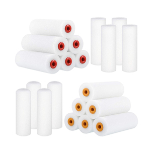 Cubierta de <span class=keywords><strong>rodillo</strong></span> de esponja sin goteo, 4 pulgadas, Mini <span class=keywords><strong>rodillo</strong></span> de pintura de espuma, recargas, blanco, suave, <span class=keywords><strong>para</strong></span> habitación del hogar, pintura de techo de pared - Product Image 5