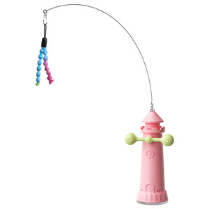 Moderno Juguete Ecológico <span class=keywords><strong>de</strong></span> Plástico para Gatos con Diseño <span class=keywords><strong>de</strong></span> <span class=keywords><strong>Faro</strong></span> Giratorio y Base <span class=keywords><strong>de</strong></span> Ventosa Antideslizante - Product Image 2