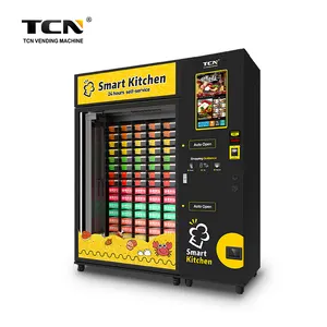 TCN Profesional Full Automatic Hot Food Vending Machine Double Microwave Fast Heating Vending Machine