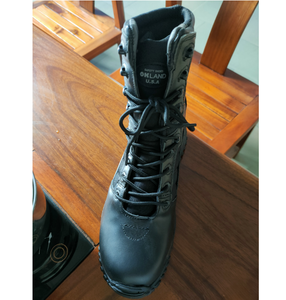 Bottes tactiques pour hommes DFD1201 noires personnalisées, 4 saisons, sécurité - Product Image 3