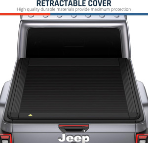 Cubierta de Caja de Camioneta Plegable de Aluminio de 6.9 pies para GMC 2500 3500 2015+, Cubierta Retráctil para Plataforma de Camioneta, Accesorios <span class=keywords><strong>4X4</strong></span> - Product Image 5