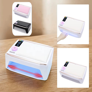 Lámpara UV <span class=keywords><strong>LED</strong></span> Profesional Recargable de 380W para Uñas, 90 Bombillas, Doble Soporte para Manos, 6 Temporizadores, Sensor, Secador de Gel, Herramienta para Salón de Manicura - Product Image 4