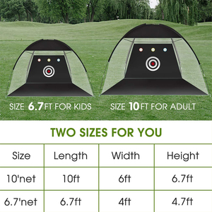 Lưới Hỗ Trợ Tập Chơi Golf Gấp Gọn Lưới Luyện Tập Chơi Golf Kèm Dụng Cụ Hỗ Trợ Sứt Mẻ Và Túi Đựng - Product Image 6