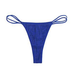 Tanga de mujer de cintura alta con encaje festoneado, de moda, ultra suave, sin costuras, esencial para el día a día, ropa interior cómoda e informal - Product Image 3