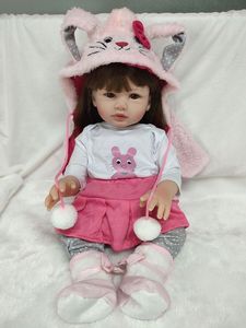 Juego Grande de Muñeca <span class=keywords><strong>Reborn</strong></span> Personalizada de Vinilo de Silicona con Piel Blanca y Biberón Realista - Product Image 2