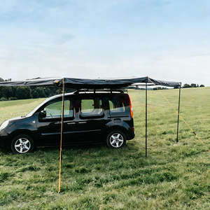 Carpa de techo para 5 personas con toldo de 180 grados, carpa de aluminio para camping, carpa rígida de techo para camioneta con toldo de 180 grados. - Product Image 1
