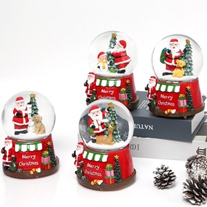 Venta al por Mayor de Adornos Navideños de Resina Personalizados, Decoraciones Navideñas de Santa Claus, Globos de Nieve Navideños - Product Image 2