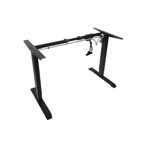 Smart Ergonomic table single motor electric Desk Frame height adjustable office desk furniture