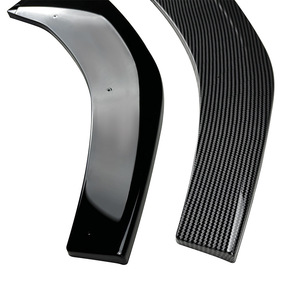 Amp-Z Front Lip <b>Splitter</b> Carbon Fiber Texture Matte Finish For Volkswagen Golf Mk7 Gti R Rline 2013-16 - Product Image 5