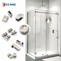 Système de porte coulissante en acier et verre moderne, best-seller, avec fixation par vis, étanche et personnalisable