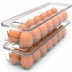 Caja de Almacenamiento de Huevos de Plástico Transparente de Grado Alimenticio, Ecológica, de Alta Calidad, con Capacidad para 14 Huevos y Tapa, para Supermercados y Marketing de Marca Minorista - Product Image 2