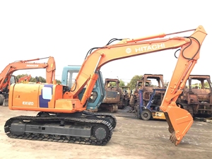 Excavatrices HITACHI ZX120 d'occasion en bon état, excavatrices sur chenilles à vendre, machines de construction ZX55 ZX70 ZX60, moteur inclus - Product Image 1