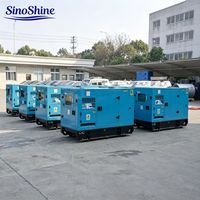 Generador Diésel Silencioso SinoShine de 1-4 Cilindros, Refrigerado por Agua, Monofásico/Trifásico, 100% Cobre, para Uso Doméstico, Larga Duración