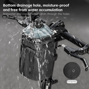Sac de rangement pour bouteille d'eau isolée WEST BIKING, sac de vélo imperméable et résistant à l'usure, sac de bouteille d'eau avant pour vélo - Product Image 3