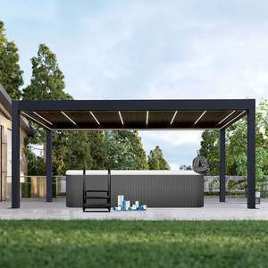 Cerramiento de Terraza Plegable de Aleación de Aluminio Ligero, Impermeable y Resistente al Viento, Tamaño Personalizable para Cafetería o Uso Doméstico - Product Image 3