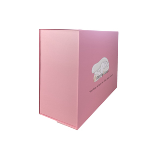 HengXing Luxury <b>pink</b> Printed Cardboard Magnetic Closure <b>Gift</b> Box with Book Shape Packaging Box for Pillows - Product Image 4