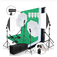 Kit Complet de Photographie Professionnel pour Studio Photo, Éclairage Softbox 50x70, Support de Fond, Cadre de Toile de Fond, Trépied, Réflecteur avec Sac de Transport