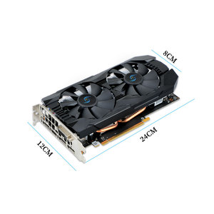 Radeon RX 580 8 ГБ GDDR5 256 бит 2048SP PCI Express 3,0 X16 GPU новый компьютерный игровой видеокарта вентилятор охладитель Placa De видео - Product Image 6