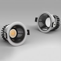 Les projecteurs de plafond légers enfoncés par Dimmable de haute qualité chauffent la couleur blanche 7w 25 watts Chrome réglable ont mené la tache Downlight