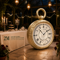 Horloge géante gonflable LED de poche pour la décoration et l'affichage lors des fêtes de Noël, du Nouvel An et des soirées
