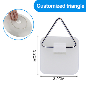 Hình Vuông Tùy Chỉnh Thiết Kế Với Nhiệm Vụ Nặng Nề Tấm Tam Giác Móc ABS Nhựa Hình Ảnh Treo Móc - Product Image 2