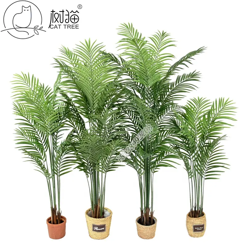 Precio de fábrica de alta calidad casa bonsái de decoración planta falso árbol de Palma árboles