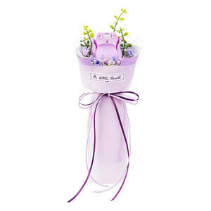 Robotime Rokr regalo fatto a mano in miniatura AF021 rosa viola fai da te arte floreale 3D <span class=keywords><strong>puzzle</strong></span> di plastica per adulti - Product Image 1
