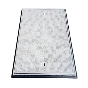 Anti-theft square composite grated drain cover FRP wearing resistant sidewalk drain manhole cover