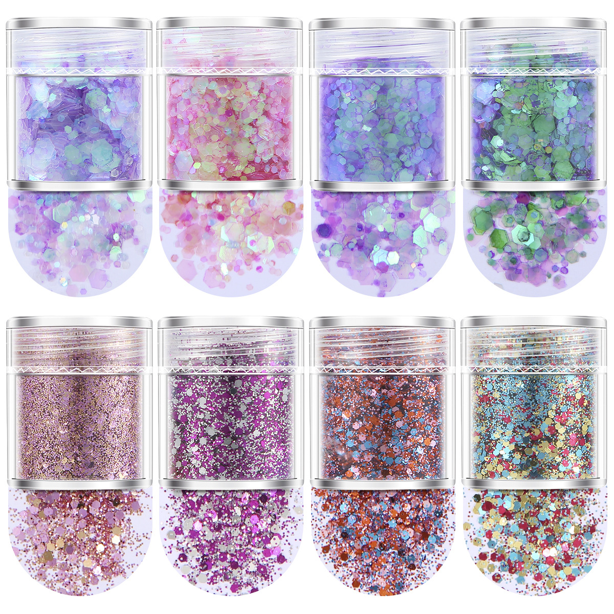 Private Label 180 Kleuren Hoge Sprankelende Holografische Nagel Glitter Poeder Chroom Tuimelaars Craft Diy Super Extra Fijne Glitter