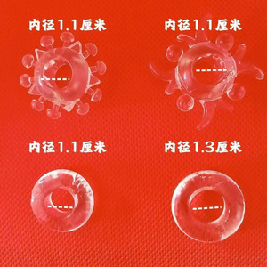 Male Penile Ring Foreskin Retraction Ring 1.1 Cm Inner Diameter <b>Tpe</b> Material Delay Sex Time For Couples Use - Product Image 1