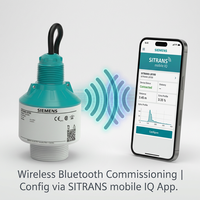 Transmetteur de niveau radar Siemens SITRANS LR120 7ML532 80 GHz 100 % original, portée 30 m, configuration via application pour eau et produits chimiques